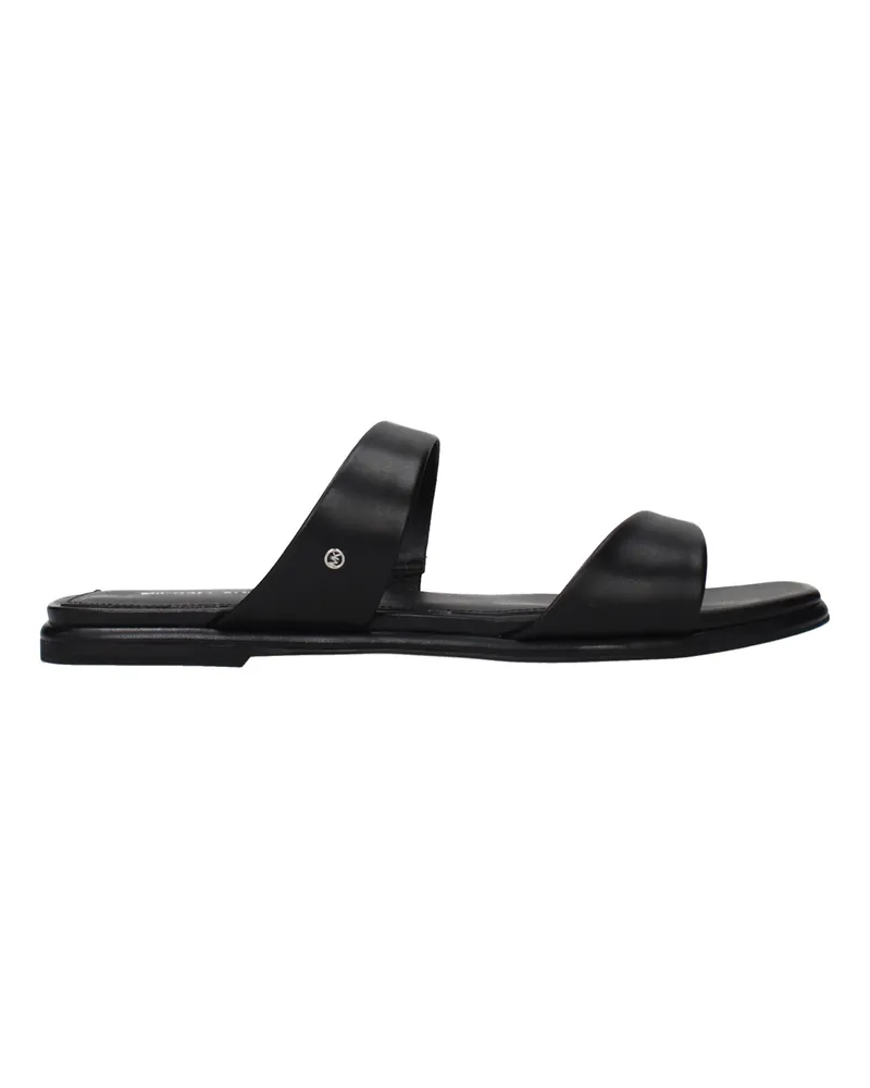 Michael Kors Damens Clogs und Pantoletten Leder Schwarz -