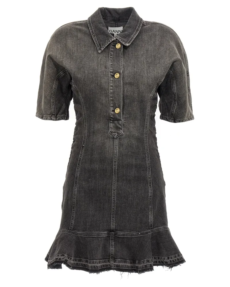 Ganni Tint Edge' Kleid Black
