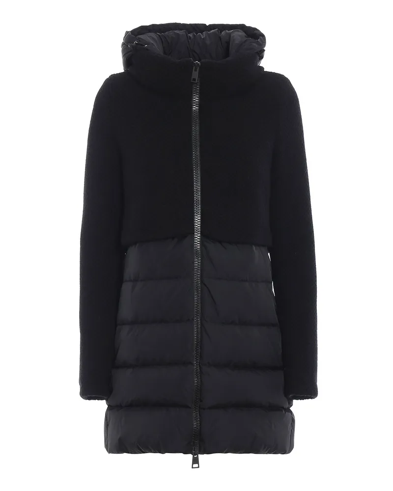 Herno Herno Daunenmantel aus Wolle Black