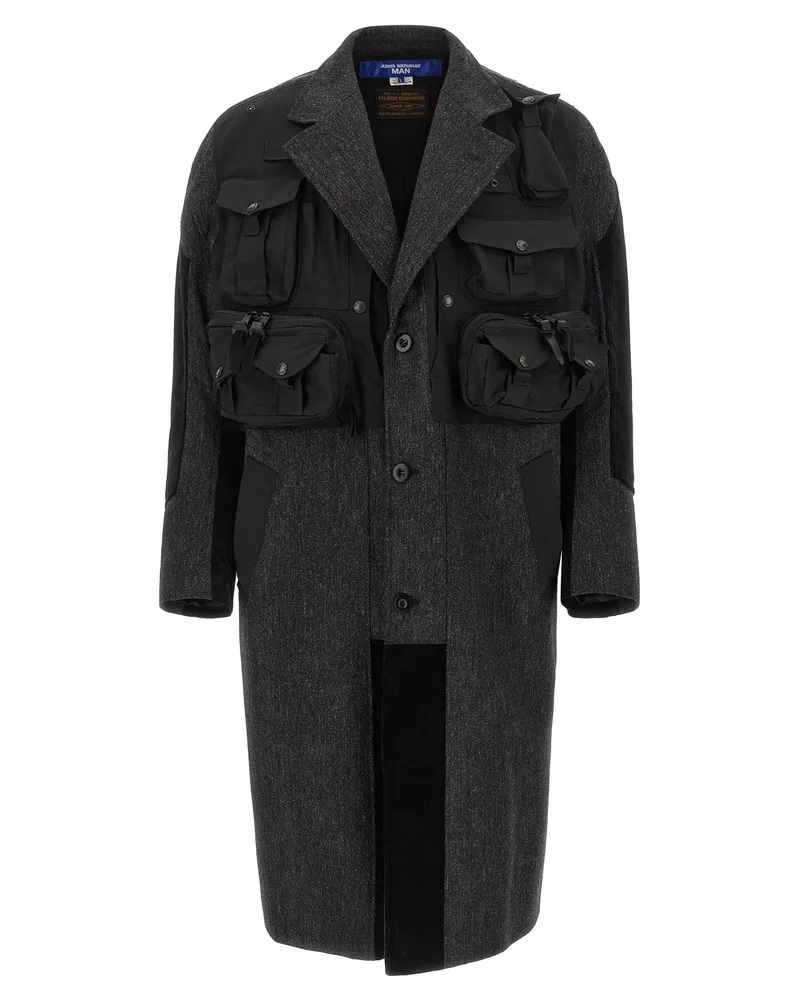 Junya Watanabe Filson X Junya Watanabe Patchwork-Mantel Black