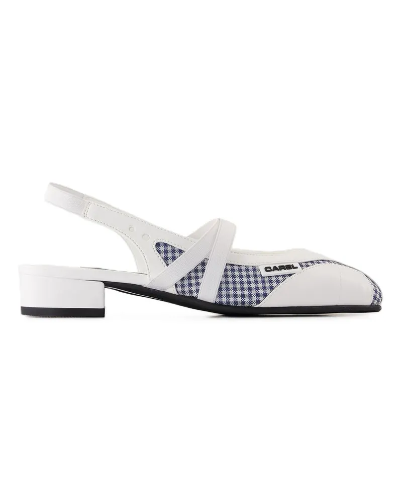 Carel Sling Back Peachy  Leder weiß White