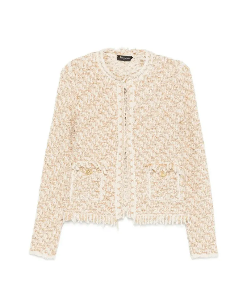 Fabiana Filippi Tweed Jacke Beige