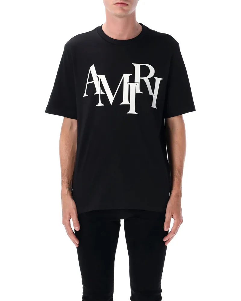 Amiri T-Shirts und Polos Schwarz Black