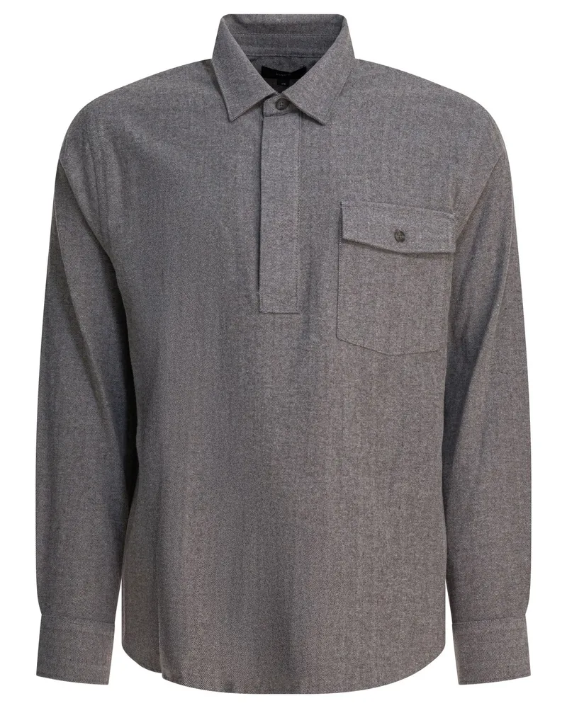 Vince Fischgrätenhemd Grey