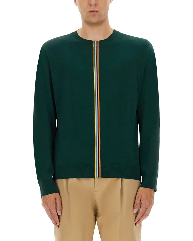 Paul Smith Trikot mit gestreiften Details Green
