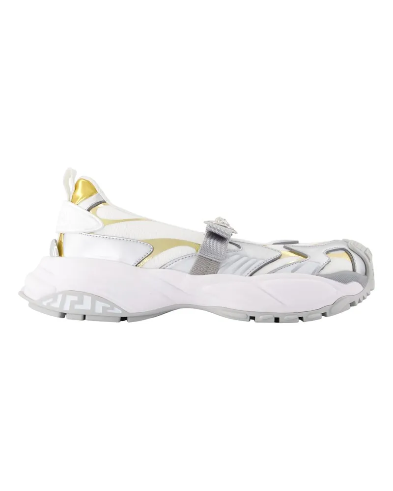 Versace Mary Jane Sneakers  Synthetic White White