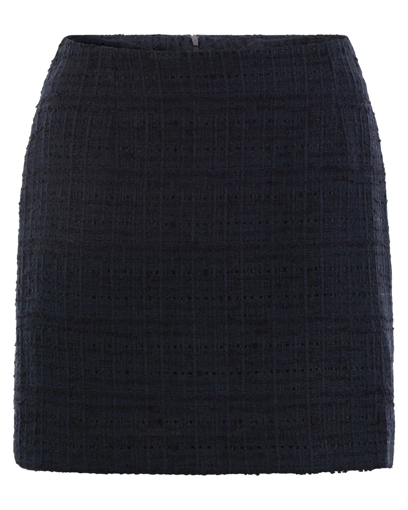 Tagliatore Tweed Kurzrock Blue
