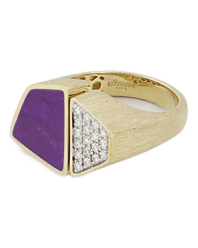 Rainbow K Esteve -Ring in Gold und Sugulit Metallic
