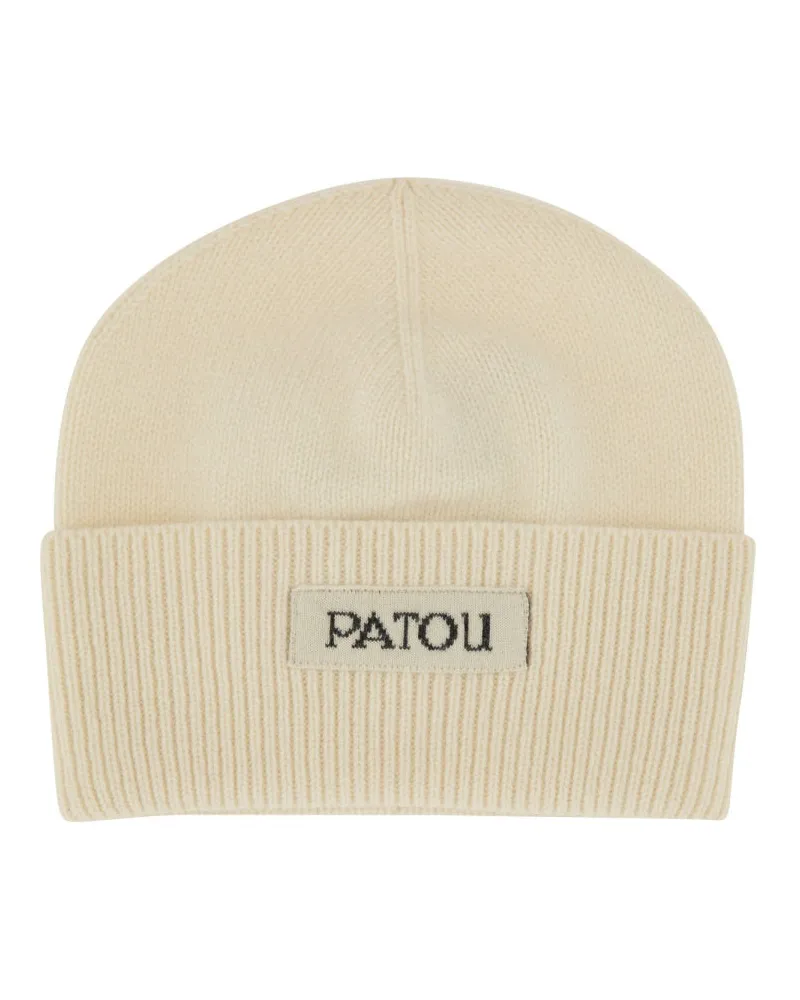 Patou Kappe mit Etikett und Logo White
