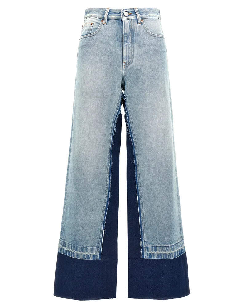 Maison Margiela Kontrast Jeans Einfügen Jeans Light