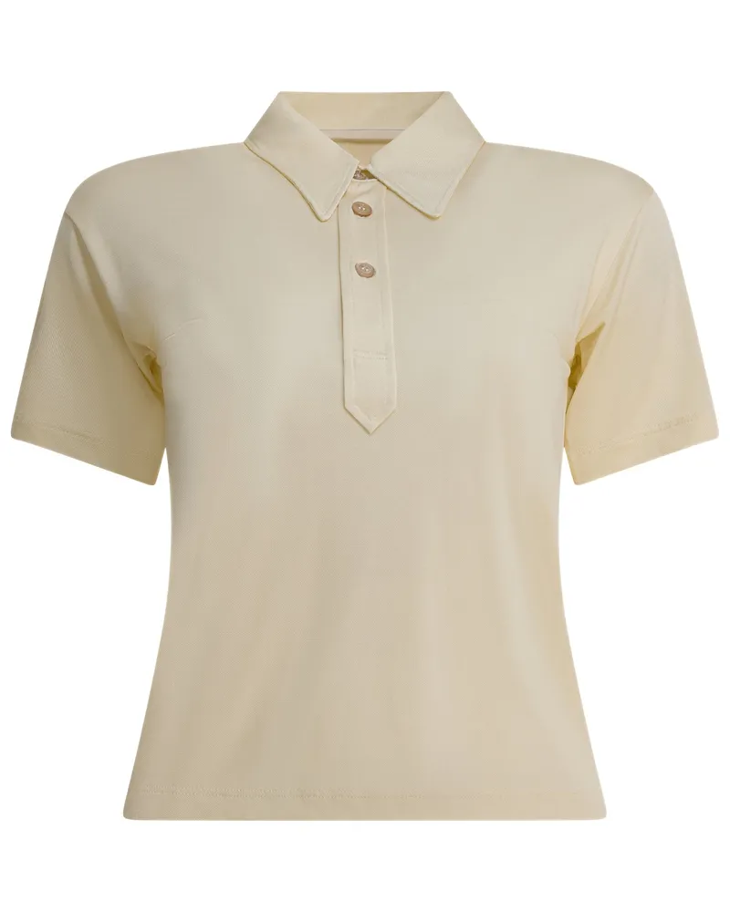 Maison Margiela Viskose-Poloshirt Beige