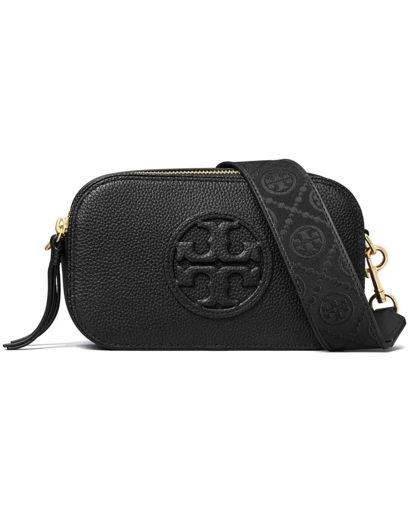 Tory Burch Miller Mini-Umhängetasche aus Leder Black