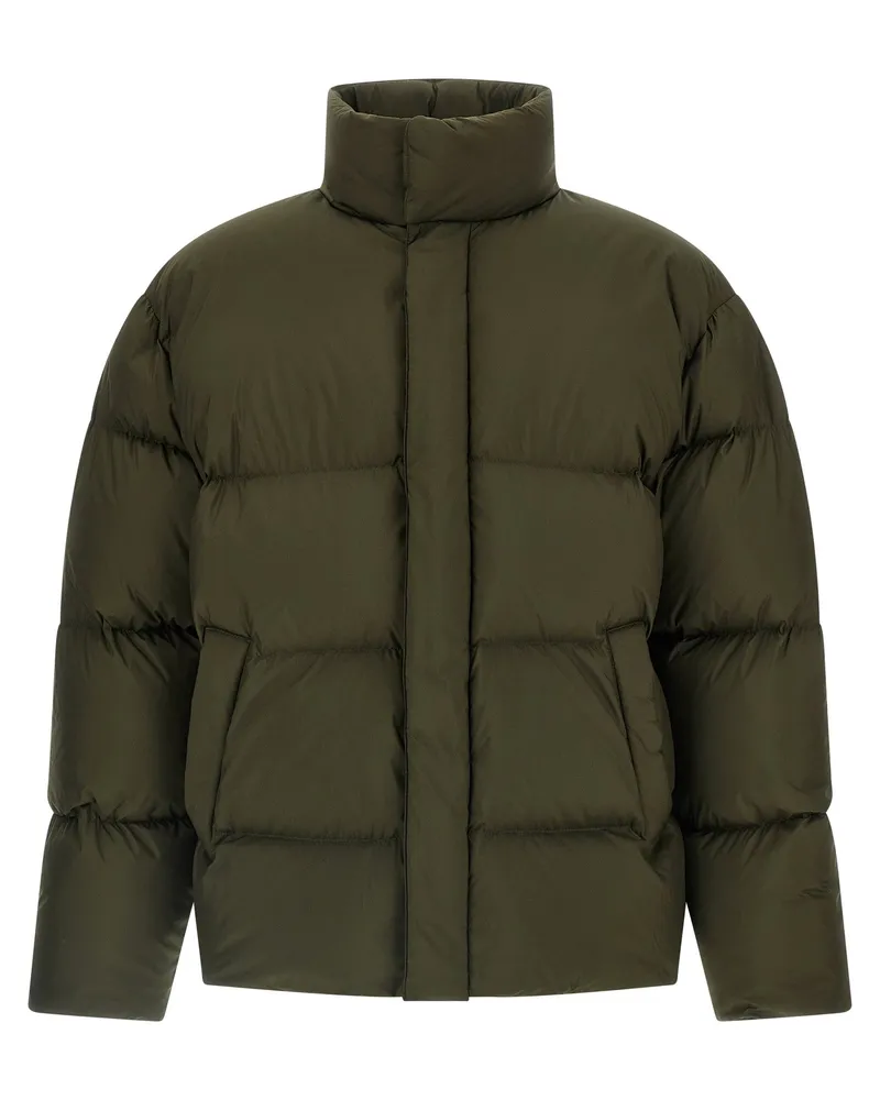 Saint Laurent Gepolsterte Daunenjacke von Green