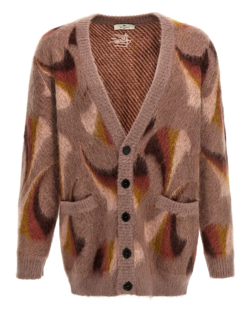 Etro gemusterte Strickjacke Multicolor
