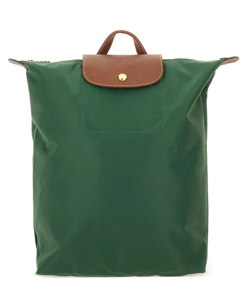 Longchamp M Le Pliage "Rucksack Green