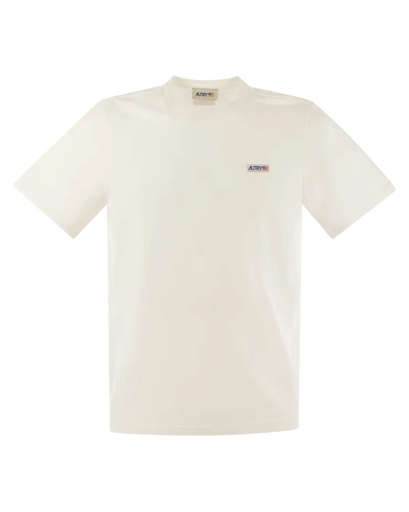 AUTRY Crew Neck T -Shirt mit Logo White