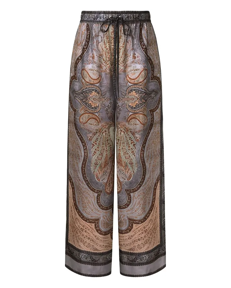 Zimmermann Wanderlust Seidenhose Blue