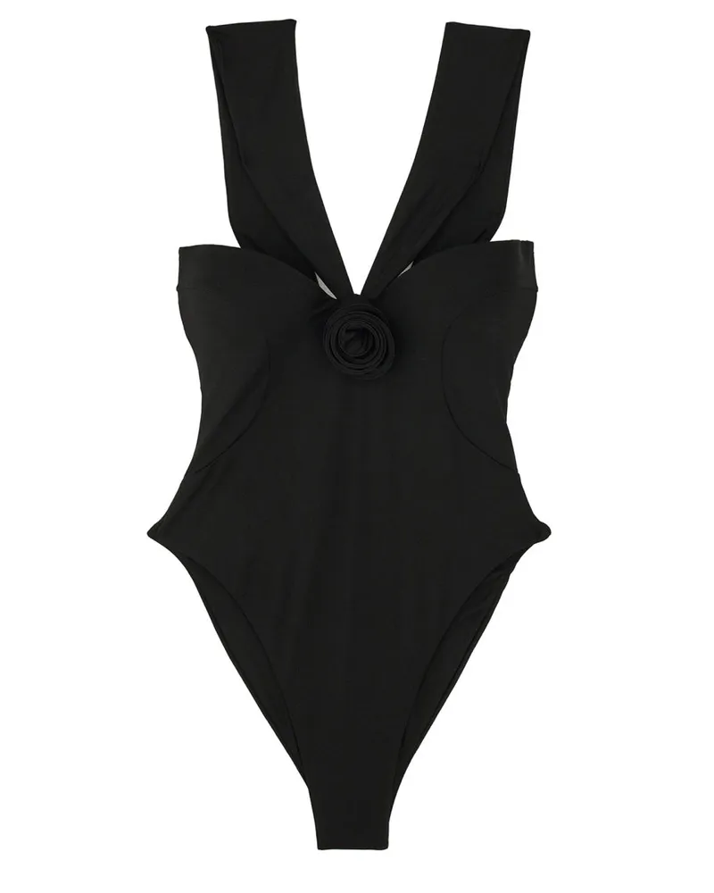 La Reveche Sahar" ein Stück Badeanzug Black