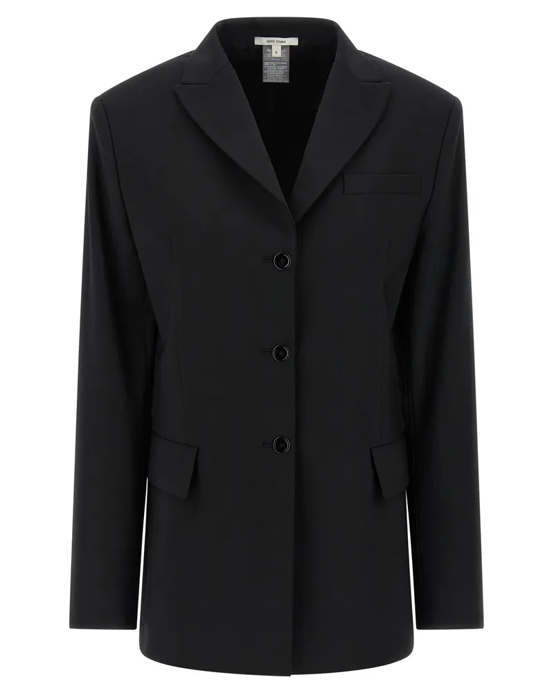 Nensi Dojaka Belt Blazer Black