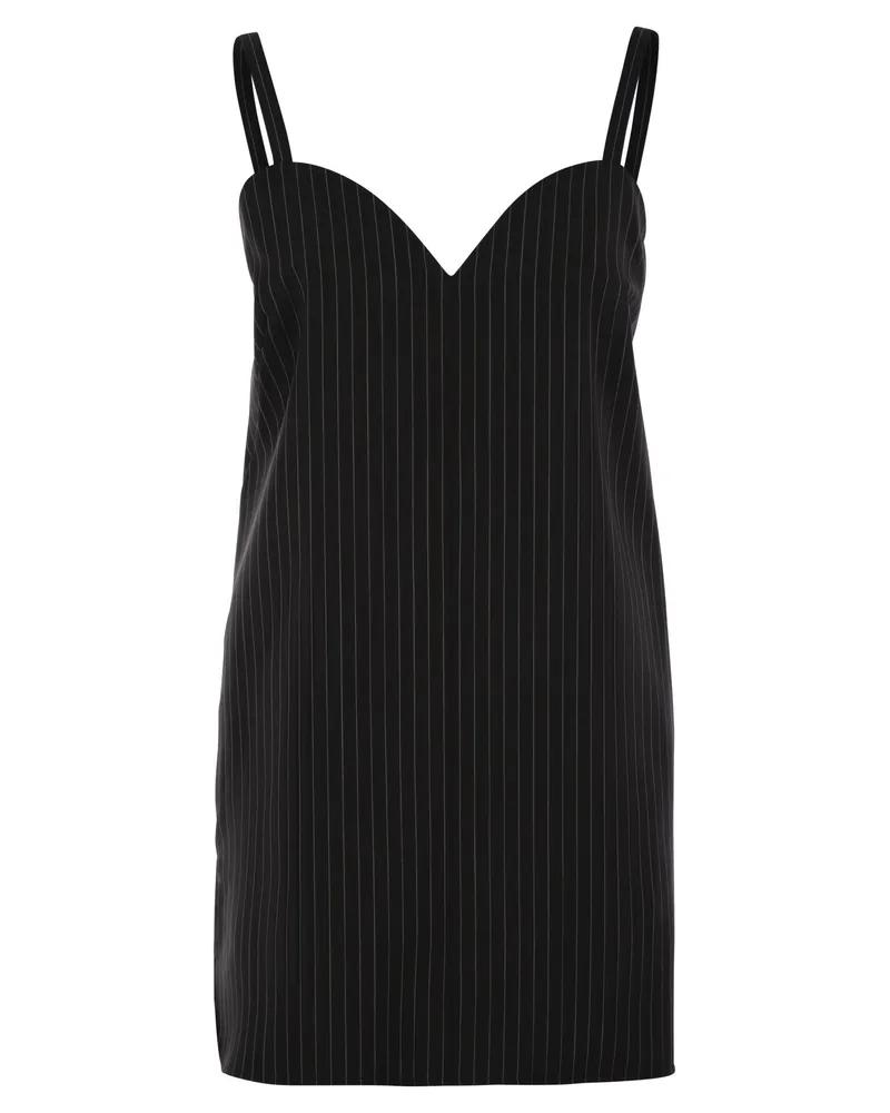 Max Mara Max Mara Elam Nadelstoff -Wolltuchkleid Black