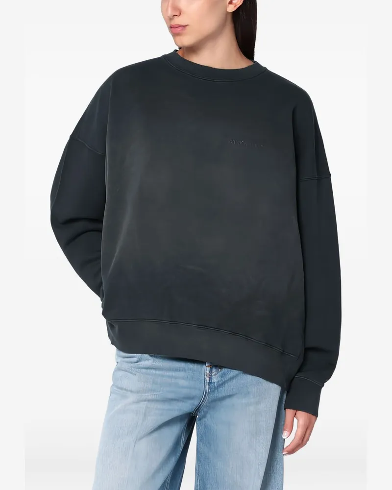 Golden Goose Golden Gans Baumwoll -Crewneck Sweatshirt Black