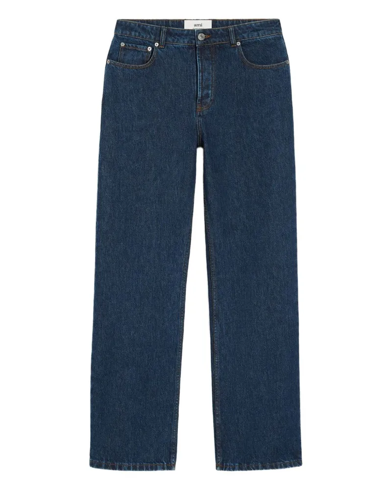 AMI Paris Jeans mit weitem Bein Blue
