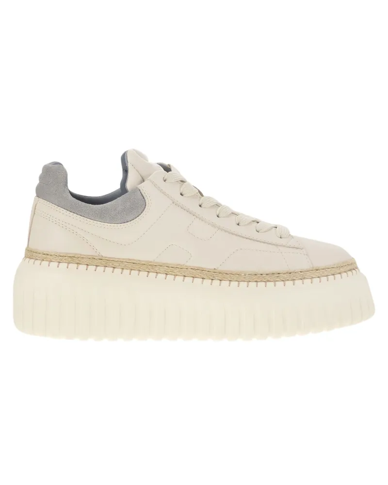 Hogan H Stripes Leder Trainer White
