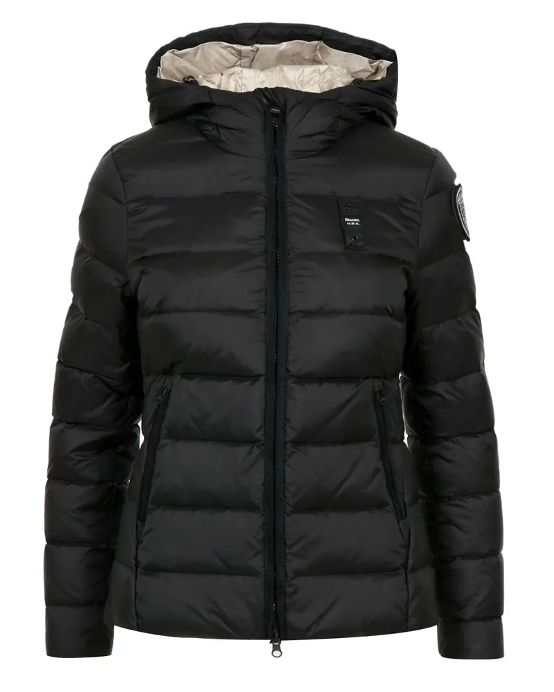 Blauer Mäntel Nero+beige
