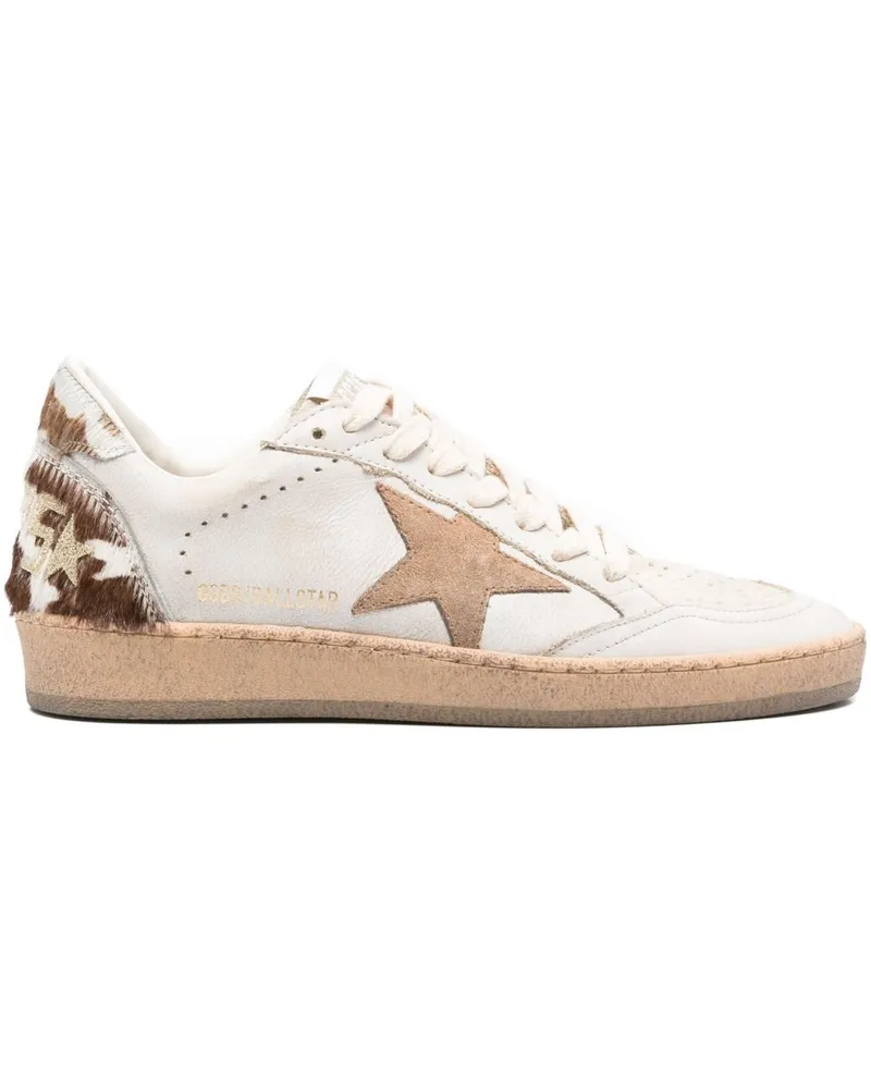 Golden Goose Golden Gänseballstar Leder -Turnschuhe Brown