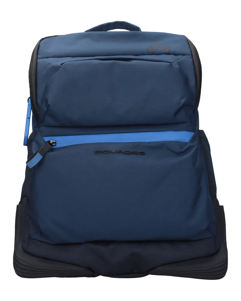 Piquadro Rucksäcke und Babybeutel Mann Stoff Blue/Blue Navy -