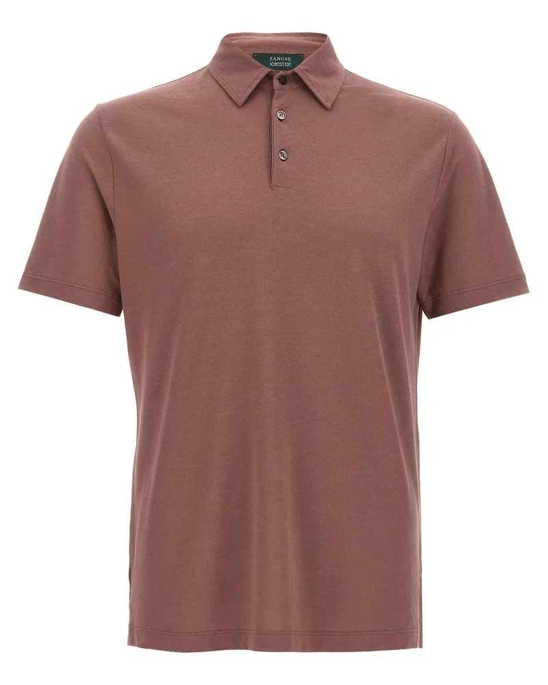 Zanone Ice Cotton' Polo -Hemd Brown