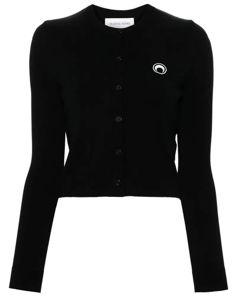 Marine Serre Moon -Strickjacke Black