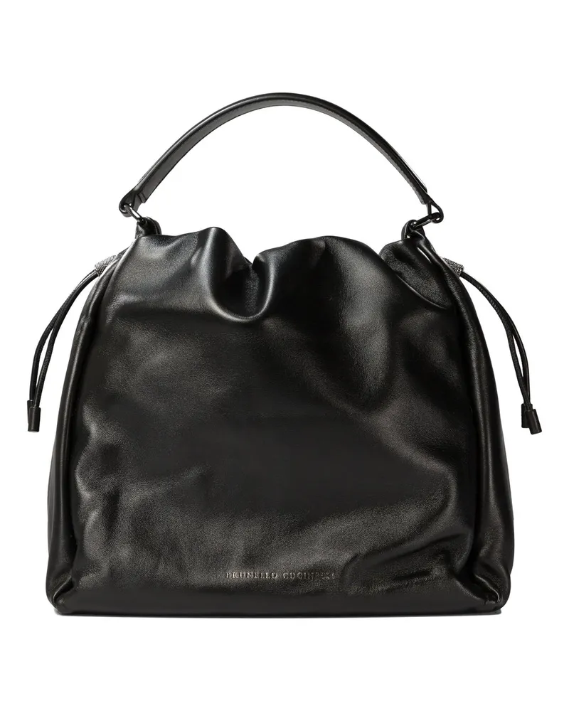 Brunello Cucinelli Bucket Mellow“ Handtasche Black