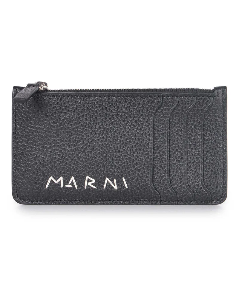 Marni Brieftasche aus Leder Black