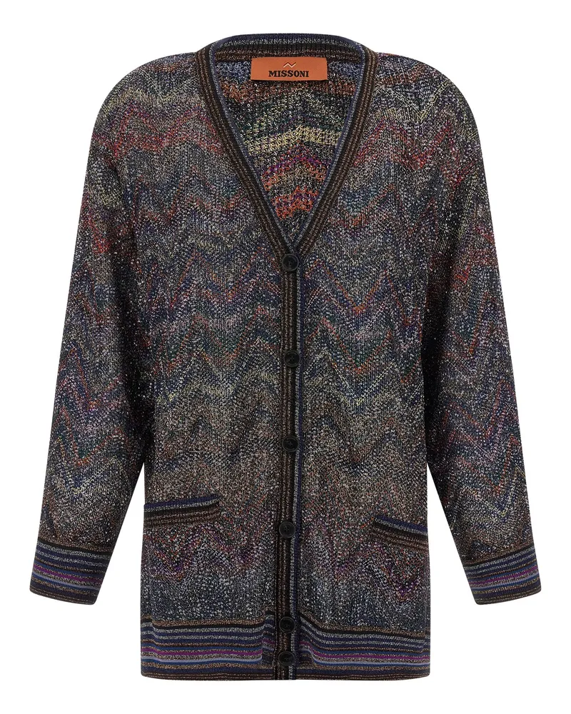 Missoni ZickZack Muster Strickjacke Multicolor