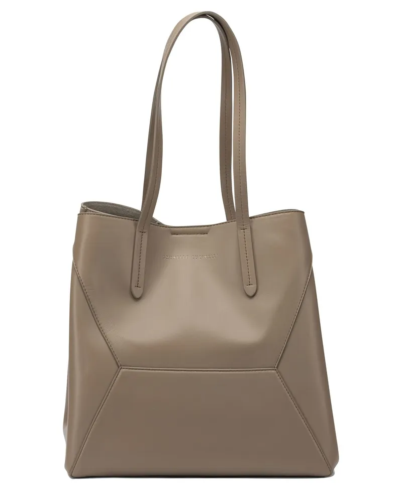 Brunello Cucinelli BC Duo“ Umhängetasche Brown