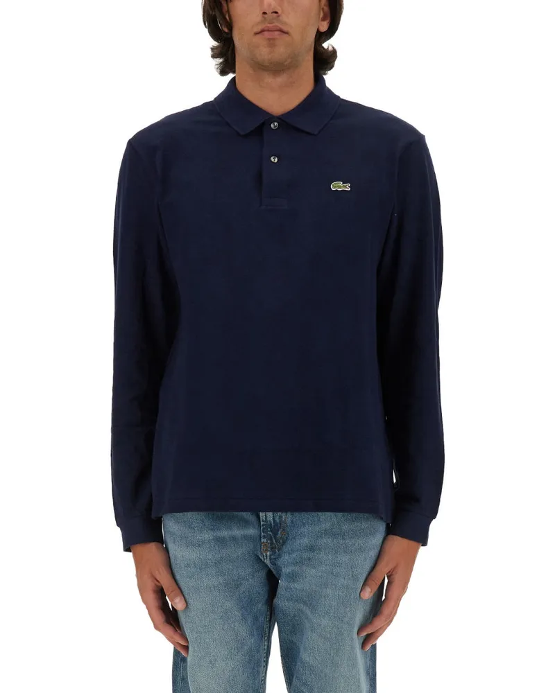 Lacoste Polo mit Logo Blue