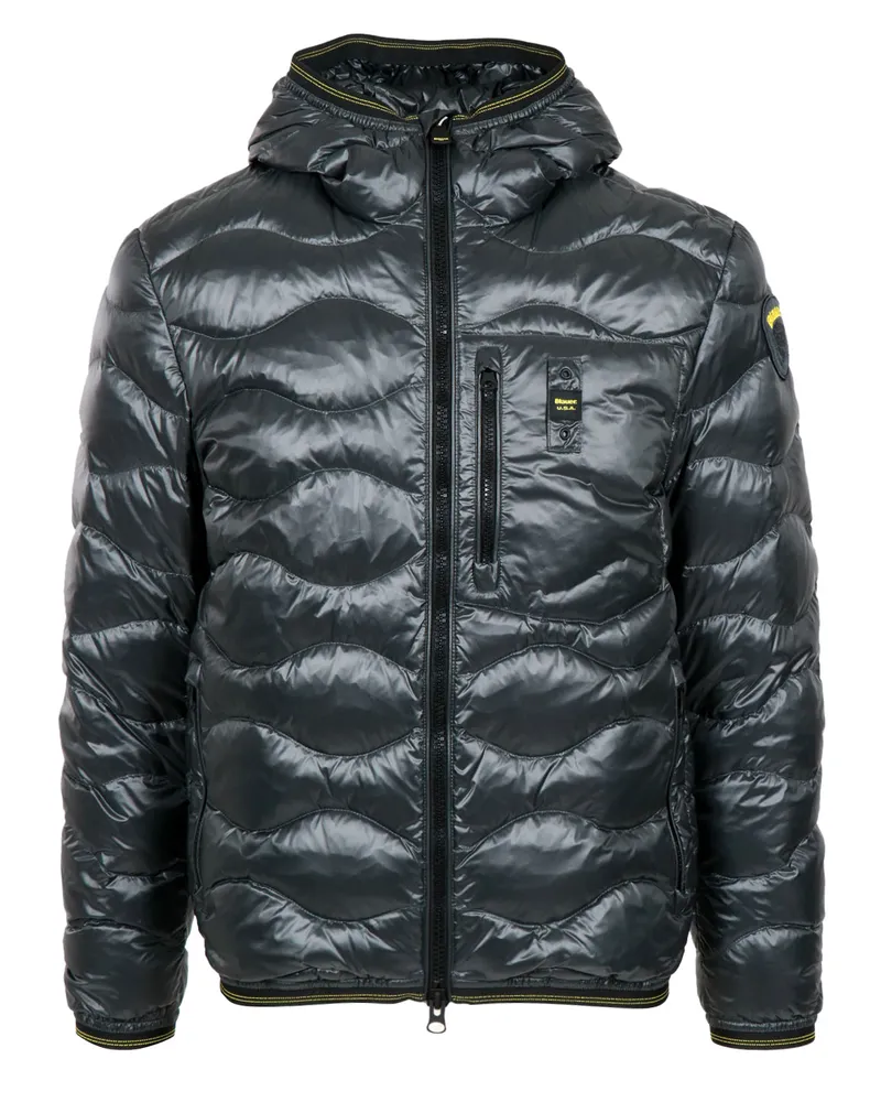 Blauer Mäntel Grigio