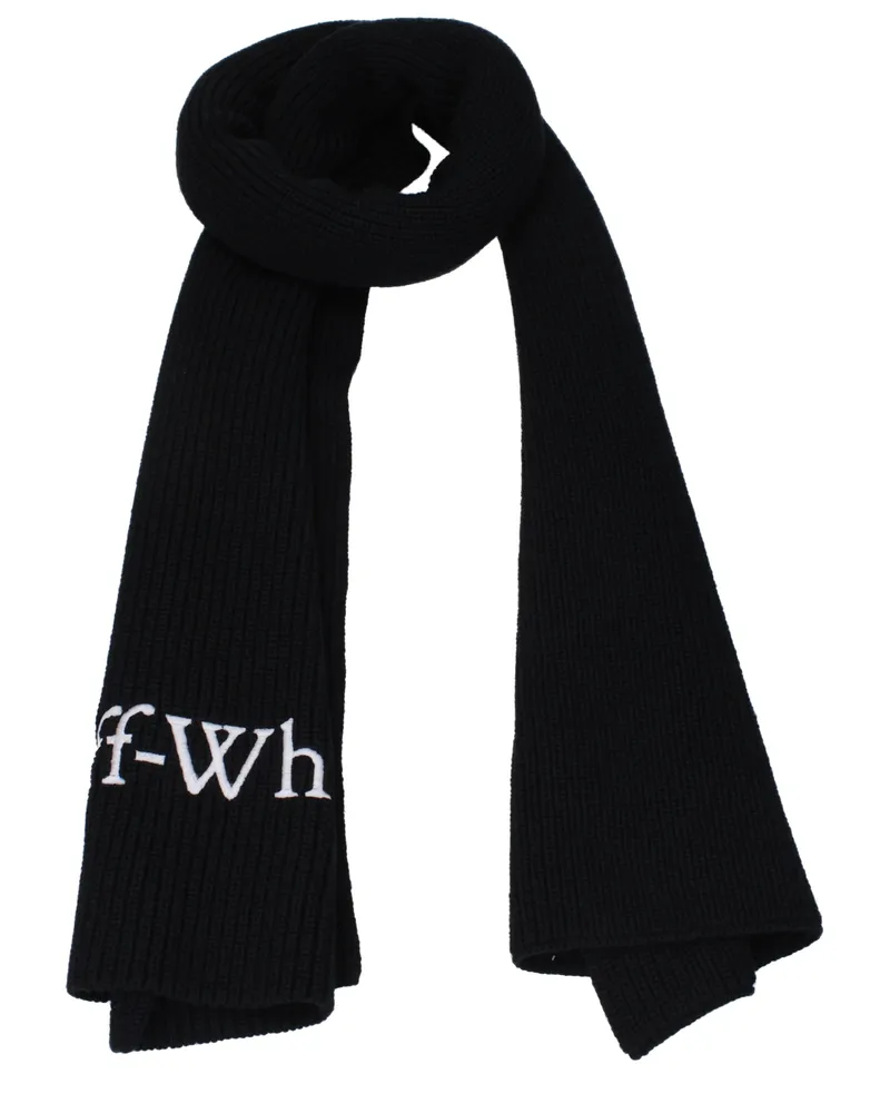OFF-WHITE Off-weiße Männer 's Wollschals schwarz/weiß -