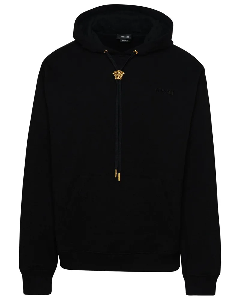 Versace Black Cotton Sweatshirt Black