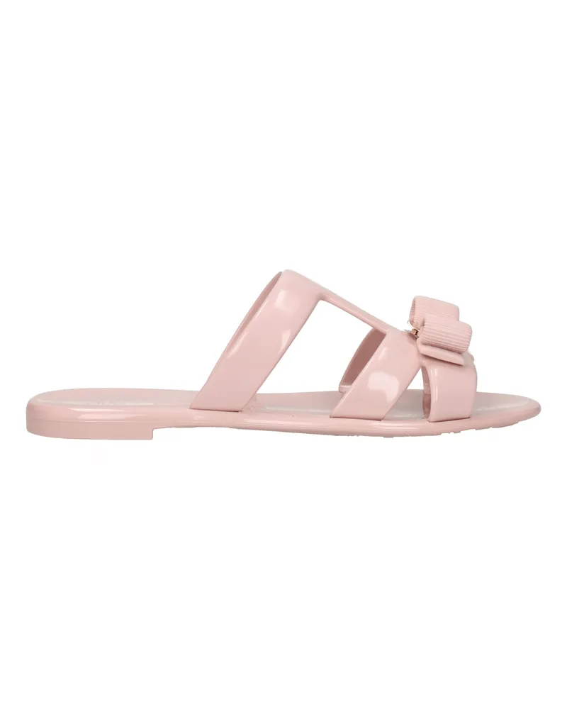 Ferragamo Lylia Damens Flip-Flops und Clogs aus PVC in Rosa/Antikrosa -