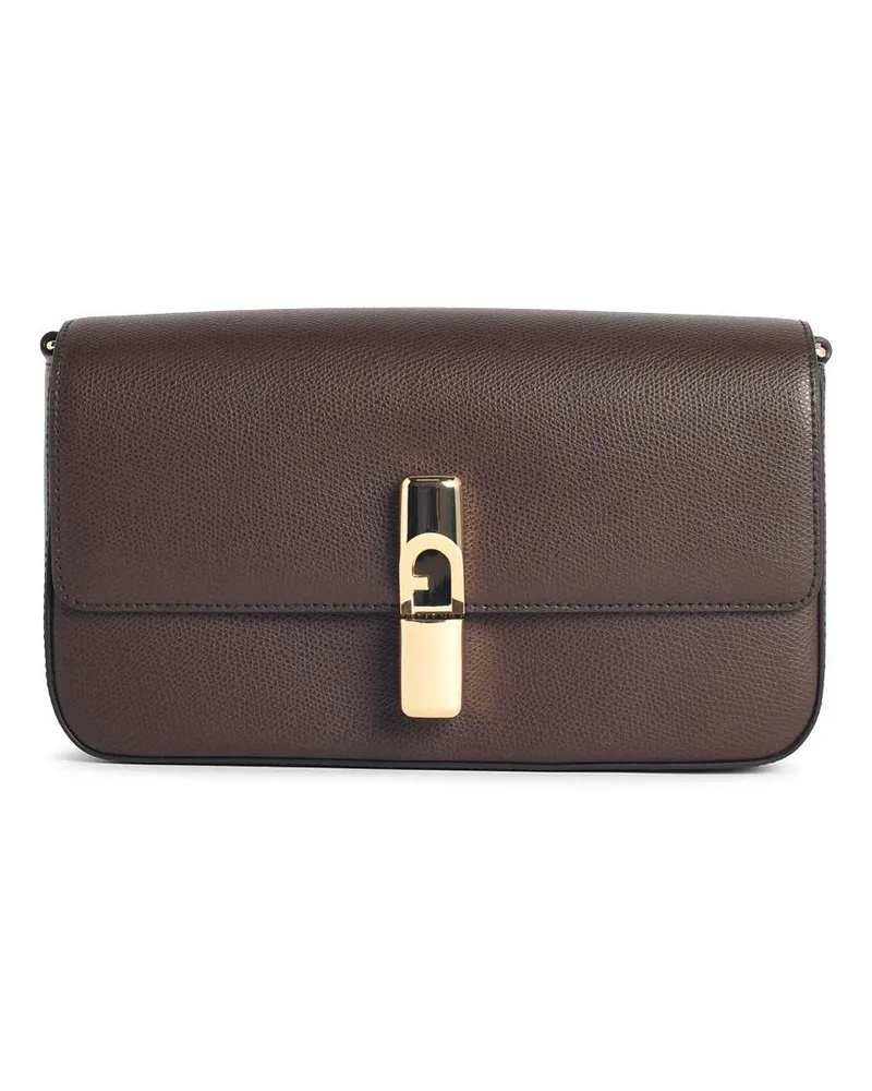 Furla Iride'a S Umhängetasche in der Espressofarbe Lear Brown