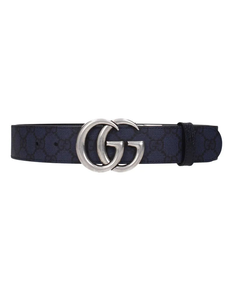 Gucci Herrens Gürtel aus blauem/dunkelblauem Stoff -