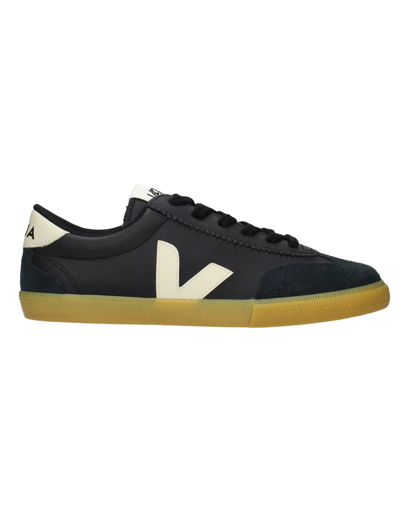 VEJA Damens Ledersneaker Schwarz -