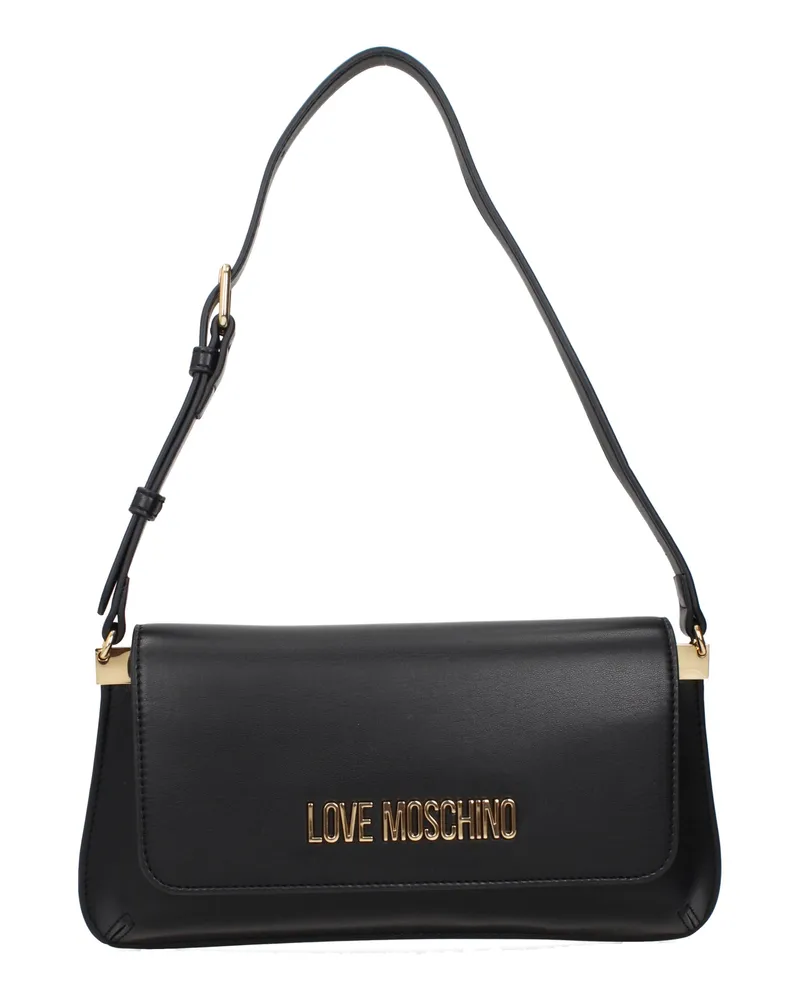 Moschino Damens Umhängetaschen Polyurethan Schwarz -
