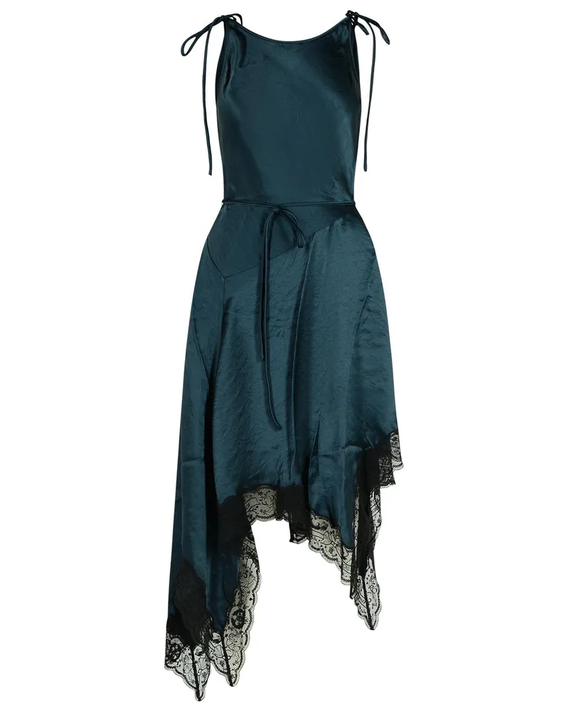 Acne Studios Benzinblau -Acetatkleid Blue