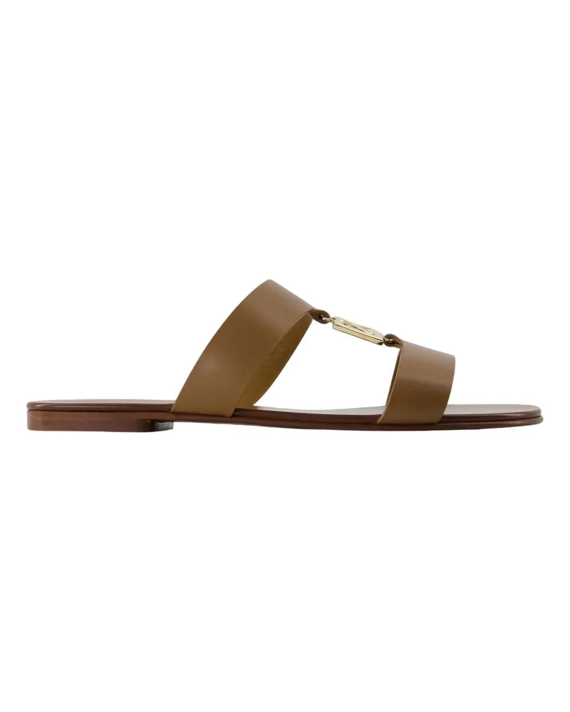Dolce & Gabbana Gruppo 53 Sandalen  Leder braun Brown