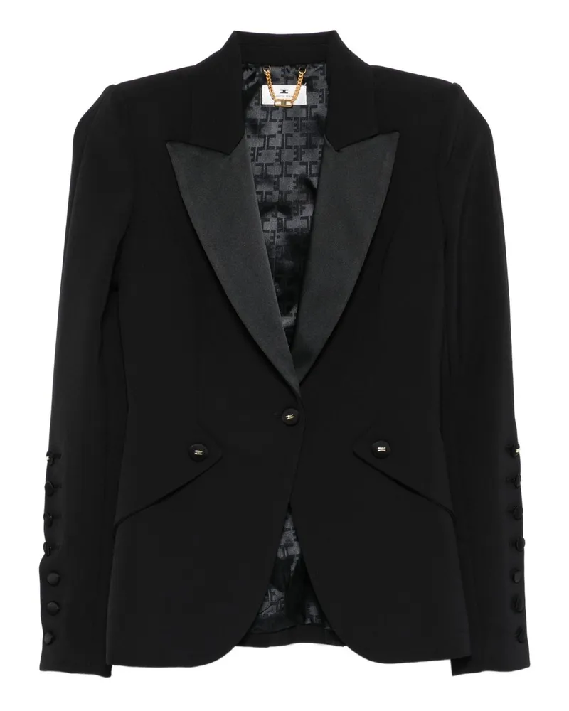 Elisabetta Franchi Single Bruests Jacke Black