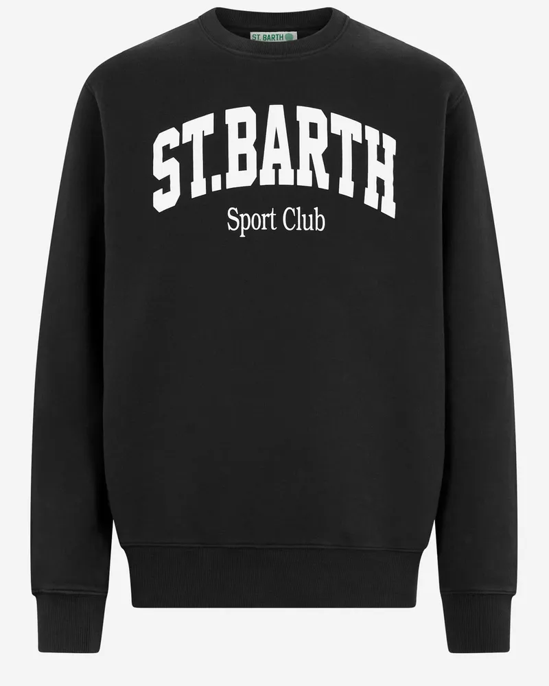 MC2 Saint Barth Baumwoll-Sweatshirt mit Logo Blue