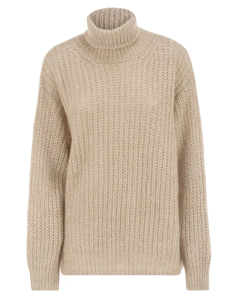 Herno Rollkragenpullover aus Wolle und Alpaka von Beige